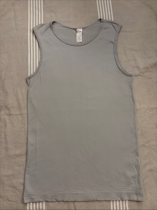 ZYIA Tops - ZYIA Light Gray Parallel Tank